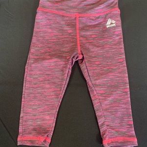 Kids yoga pants pink & gray